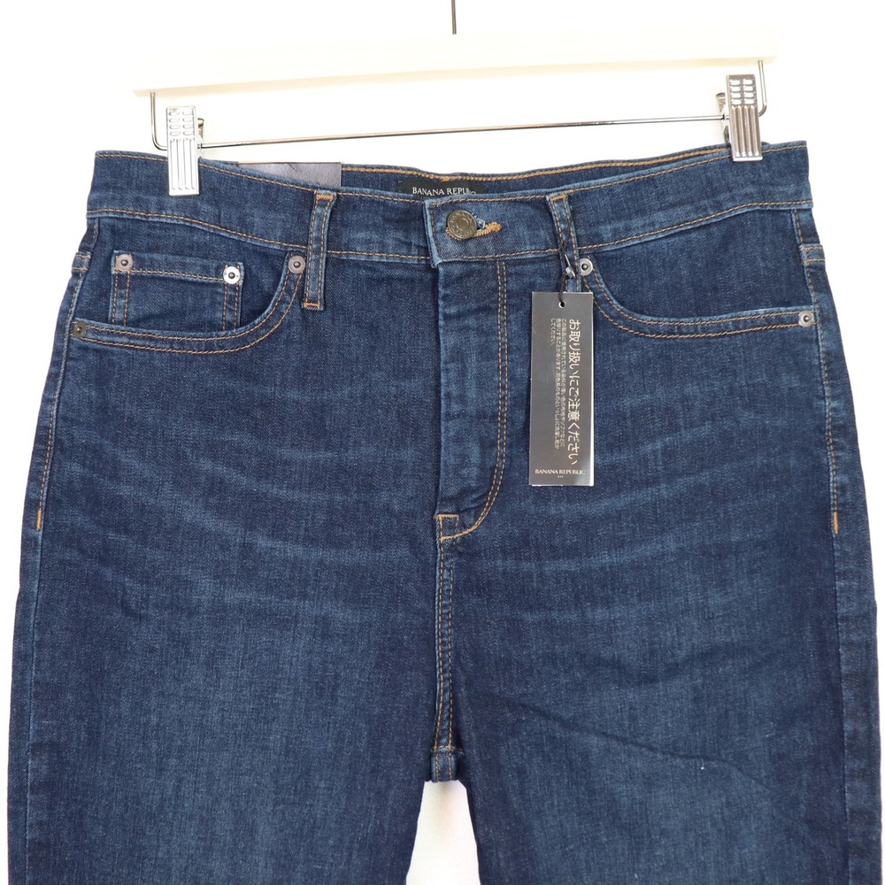 BANANA REPUBLIC Dark Wash High-Rise Skinny Jeans 31/12P - Picture 3 of 9